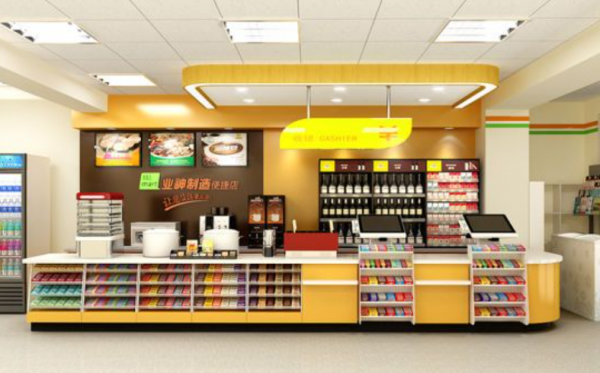 Ruang Meja Kasir yang Rapi dan Menarik